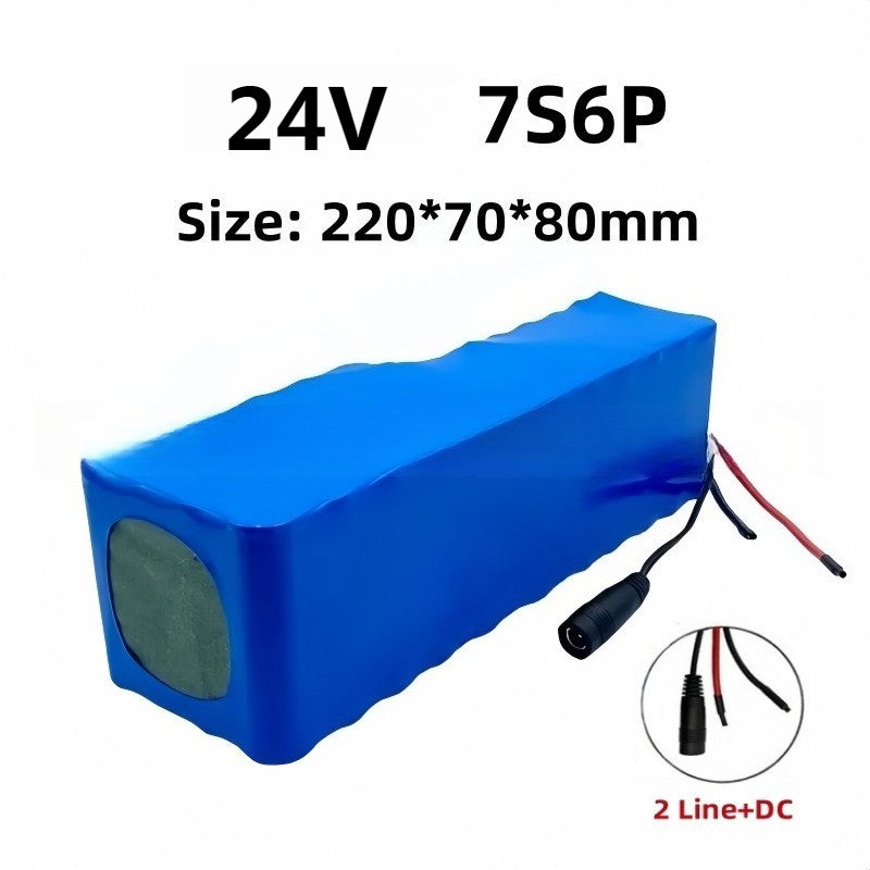24V 40Ah 7S6P Li-ion Battery High Capacity with BMS for E-Bike Motorcycle