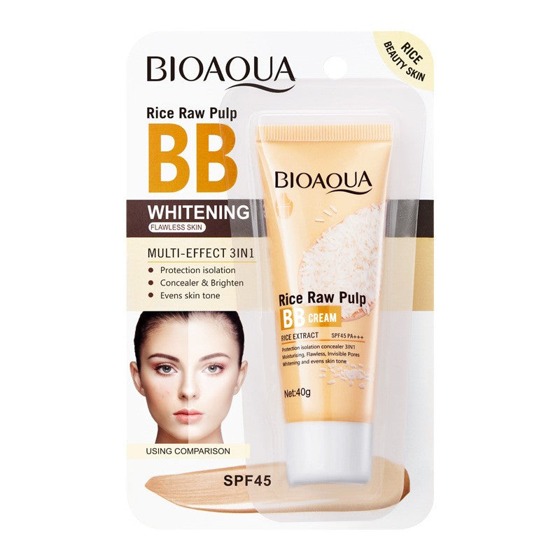 Rice Extract BB Cream 40g - Flawless Cover, Brightening & Tone Correcting