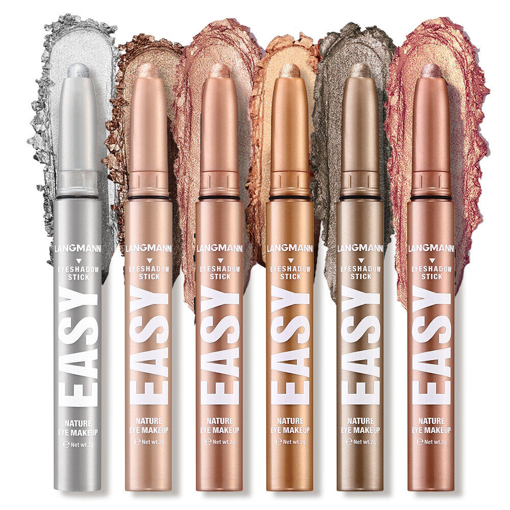 Eyeshadow Pencil 6pcs/Set - Matte & Shimmer, Quick Blend Waterproof Long Lasting