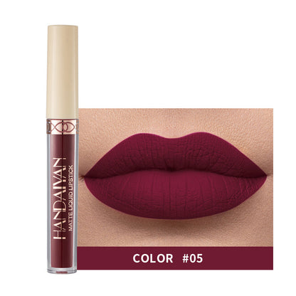 HANDAIYAN Velvet Lip Gloss for Women Matte Liquid Lipstick 12Colors Long-Lasting