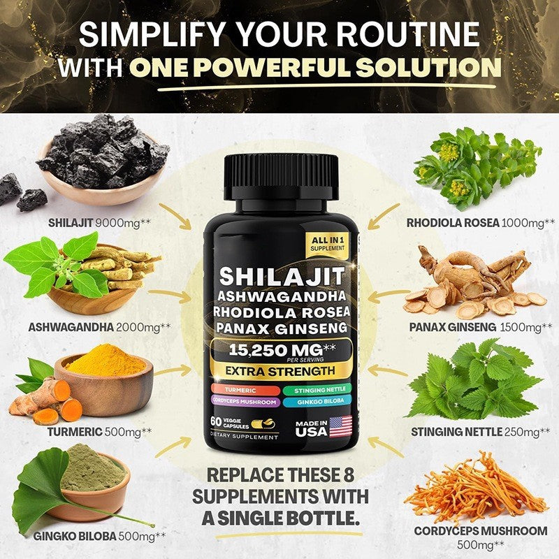 Nori Seaweed Capsules Iodine Rich Supplement for Thyroid Mineral Support
