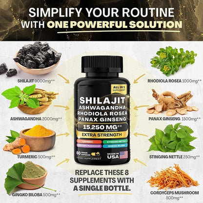 Nori Seaweed Capsules Iodine Rich Supplement for Thyroid Mineral Support