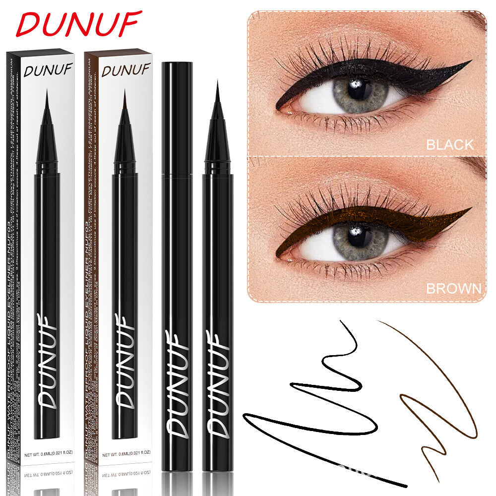 2-Color Liquid Eyeliner - Waterproof, Quick-Dry, Smudge-Proof Makeup for Women