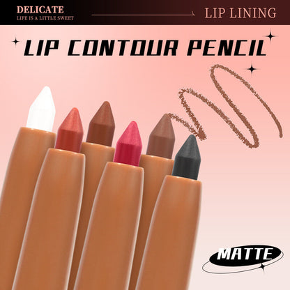 Matte Lip Liner & Lipstick 2-in-1 💋 Waterproof & Smudge Proof 🌸 Velvet Finish