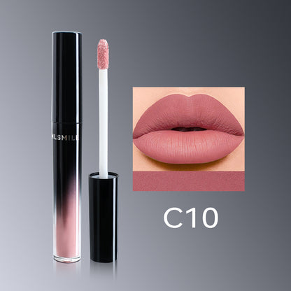 Lip Gloss Semi-Matte Long-lasting Velvet moisturizing lipgloss plump Cosmetics