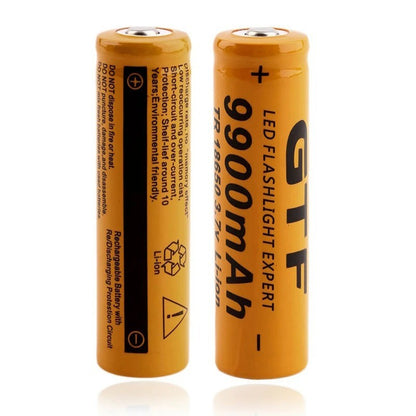 3.7V 9.9Ah High Capacity Li-ion Battery for High Power Flashlight Lighting