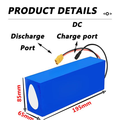 72V 15Ah 20S2P Li-ion Battery Pack with BMS for E-Bike Electric Scooter
