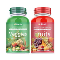 Sinpuyle Whole Food Fruits&Veggies Supplement combination-2 Bottles(90 Capsules)