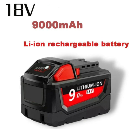 Compatible with Milwaukee M18 18V Li-ion Battery for Impact Wrench Power Tools