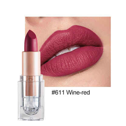 12color Matte Lipstick Crystal Square Nude Red Lip Gloss Makeup for Women Velvet