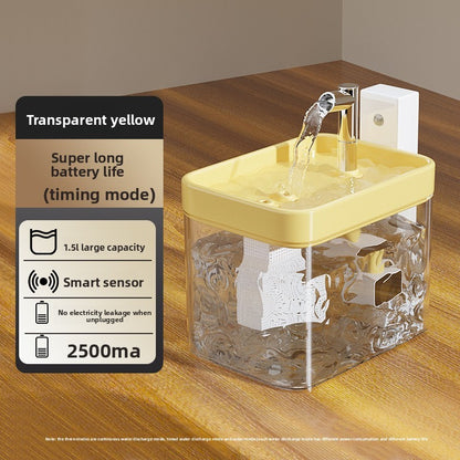 PetFlow Rechargeable Wireless Smart Cat Water Fountain, No Wet Chin