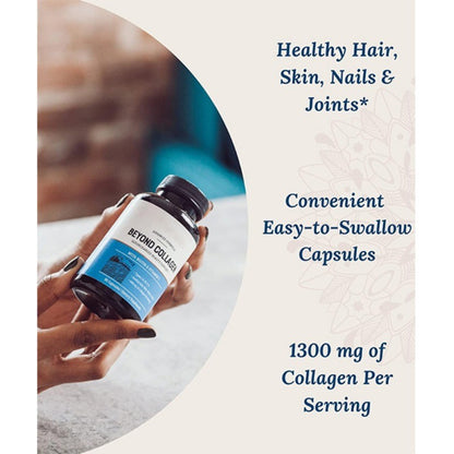 Beyond Collagen Peptides Capsules Skin Hair Nail Joint Health Support