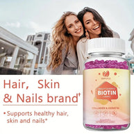 Sinpuyle Biotin Beauty Gummies with Collagen & Keratin-1 Bottle 60 Count