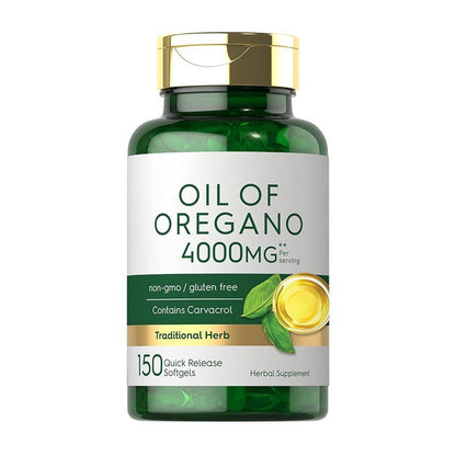 Oregano Oil Softgels 4000mg 150 Count Natural Immune Support 90% Carvacrol