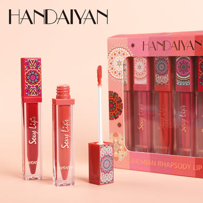 Bohemian Matte Liquid Lipstick Set - Velvet Long Lasting Non-Stick Lip Gloss