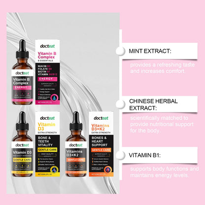 Docteat Vitamin B Complex Drops - Gentle Joint Care & Body Comfort Supplement