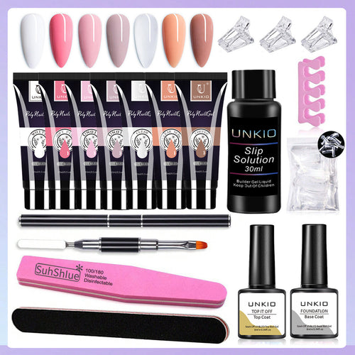 15ml Poly Nail Gel Complete Set for Nail Extension Gel Polish Quick Extension