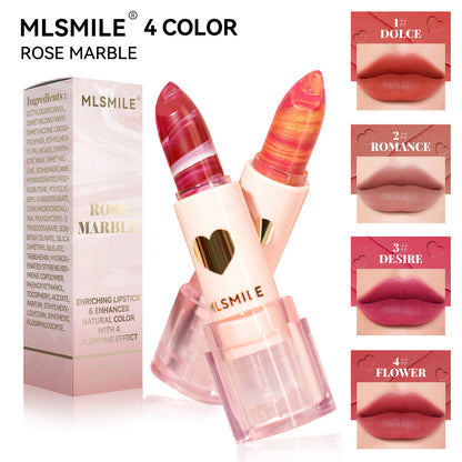 Marble Matte Lipstick 4 Colors Velvet Matte Finish Moisturizing and Long Lasting