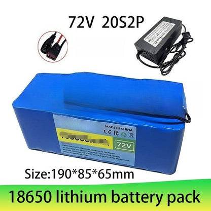 72V 20Ah 20S2P Li-ion Battery Pack with BMS for High-Power E-Scooter