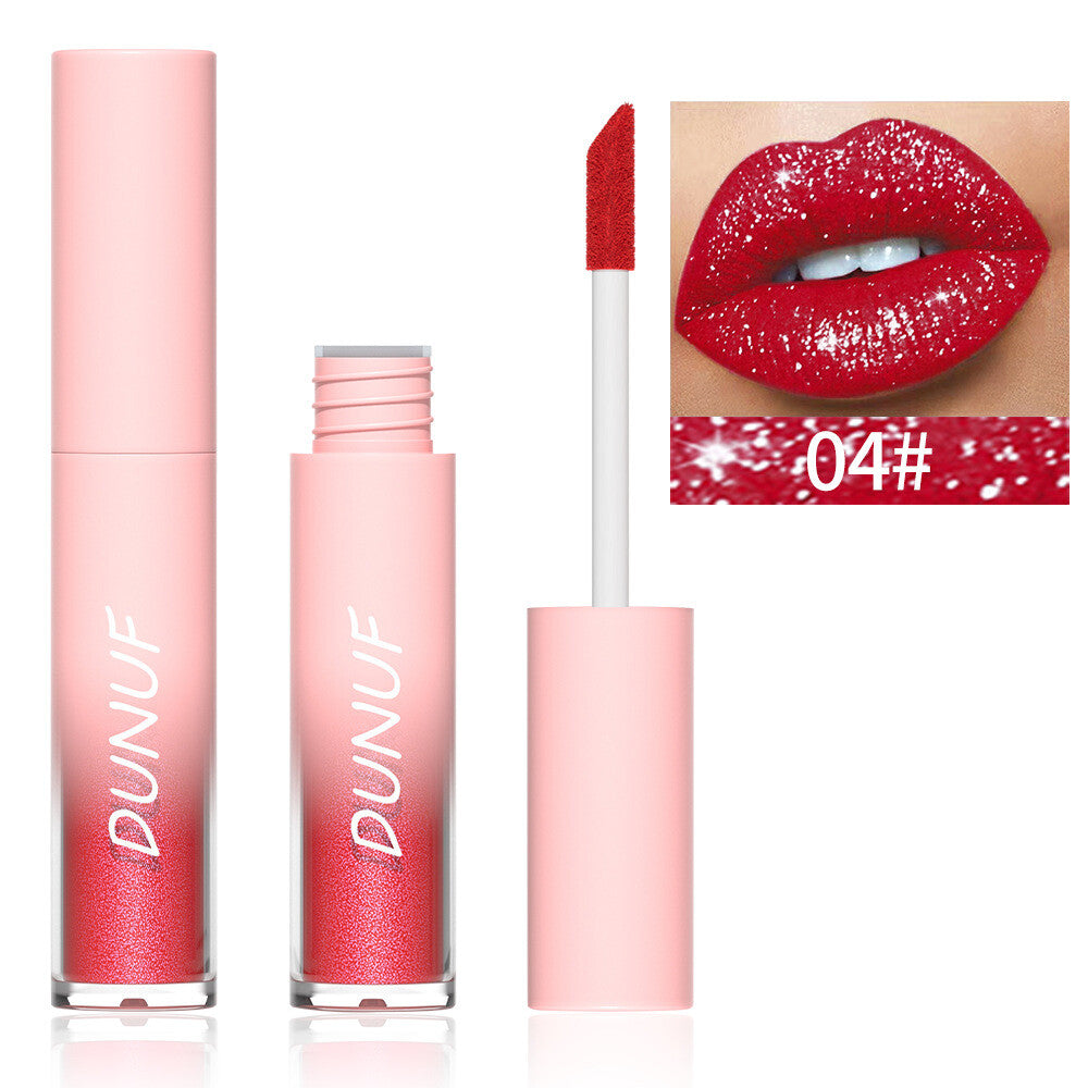 18-Color Diamond Lip Gloss - Glitter Shine, Waterproof, Long Lasting Vagen