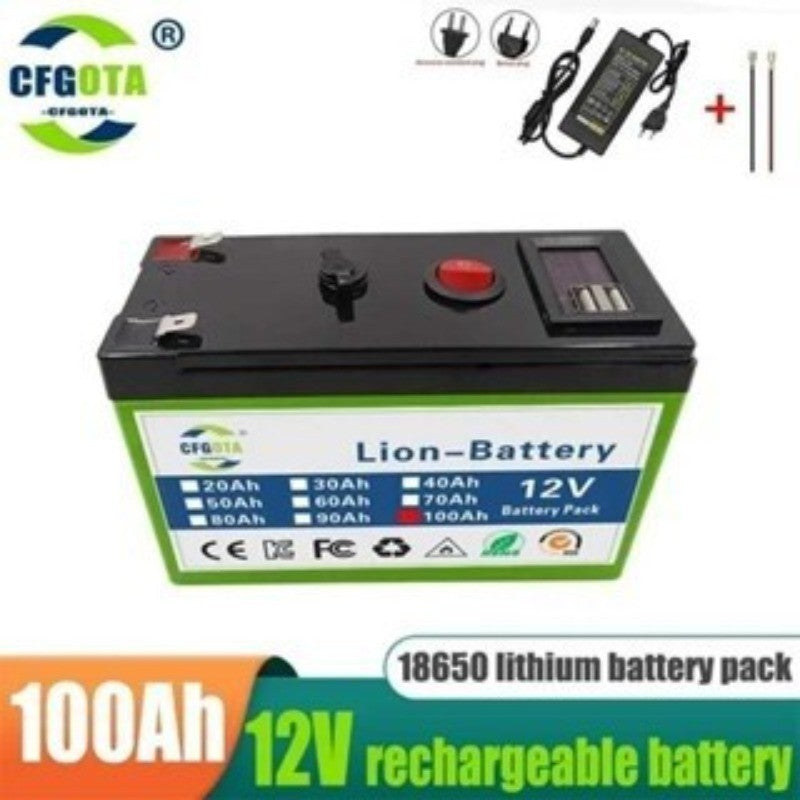12V 100Ah Li-ion Battery Pack 3S6P for Sprayer Trolley Kids Electric Car