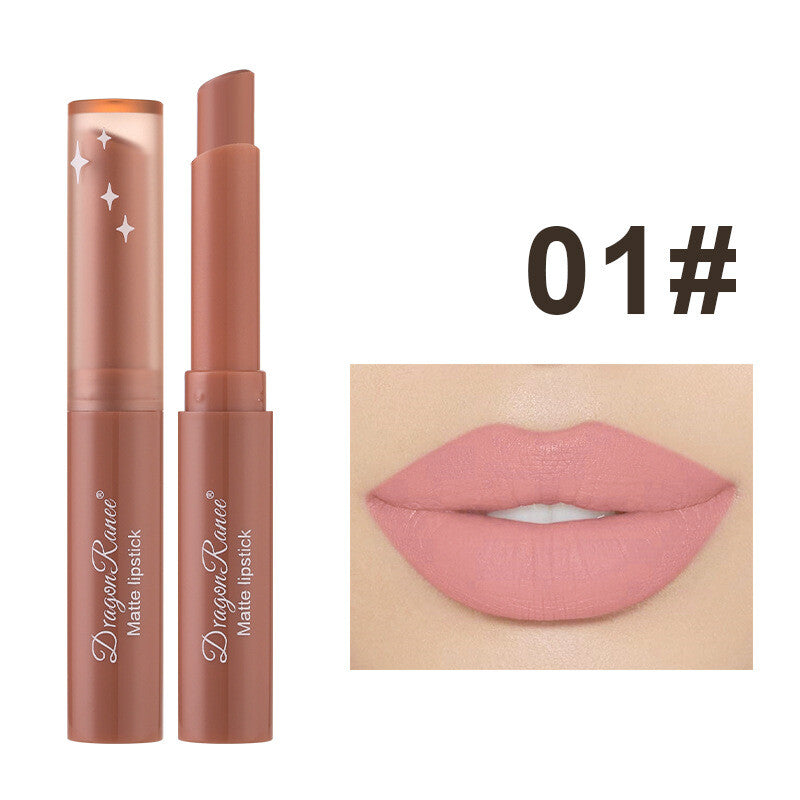 Matte Velvet Lipstick & Lip Liner - Nude & Red Waterproof Long lasting