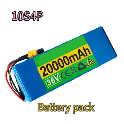 36V 20Ah 10S4P High-Power Li-ion Battery Pack for E-Bike Motorcycle