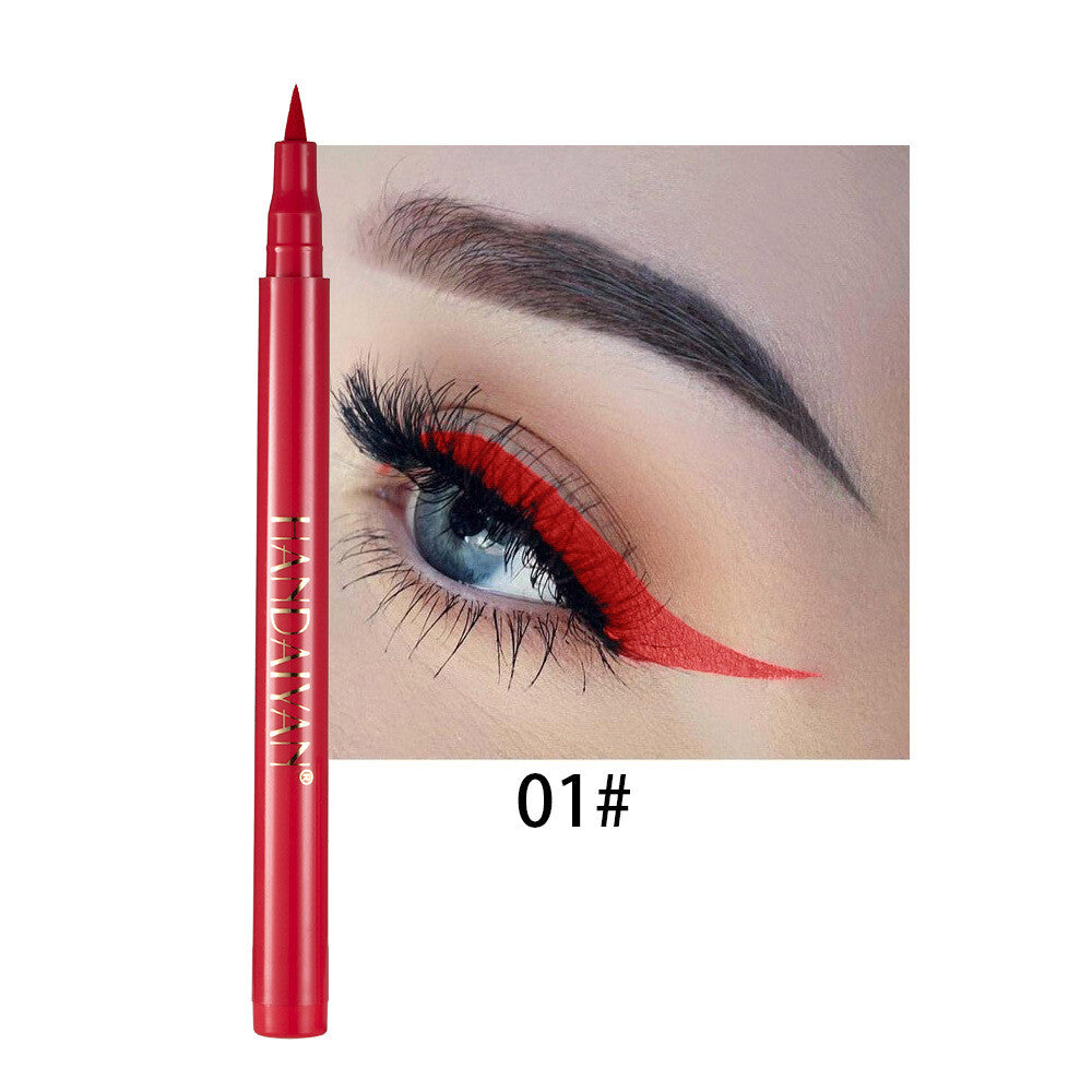 Colorful Eyeliner Eye Pencils - Ultra-Fine Tip, Waterproof, Smudge-Proof