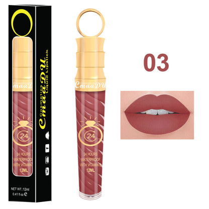 20 Colors 12ML Chili Lip Gloss - Matte/Shimmer, Waterproof, Twist Design