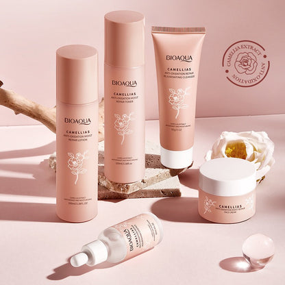 Camellia Antioxidant Skin Care Gift Set Hydrating Repair 5pcs Anti-Aging Product