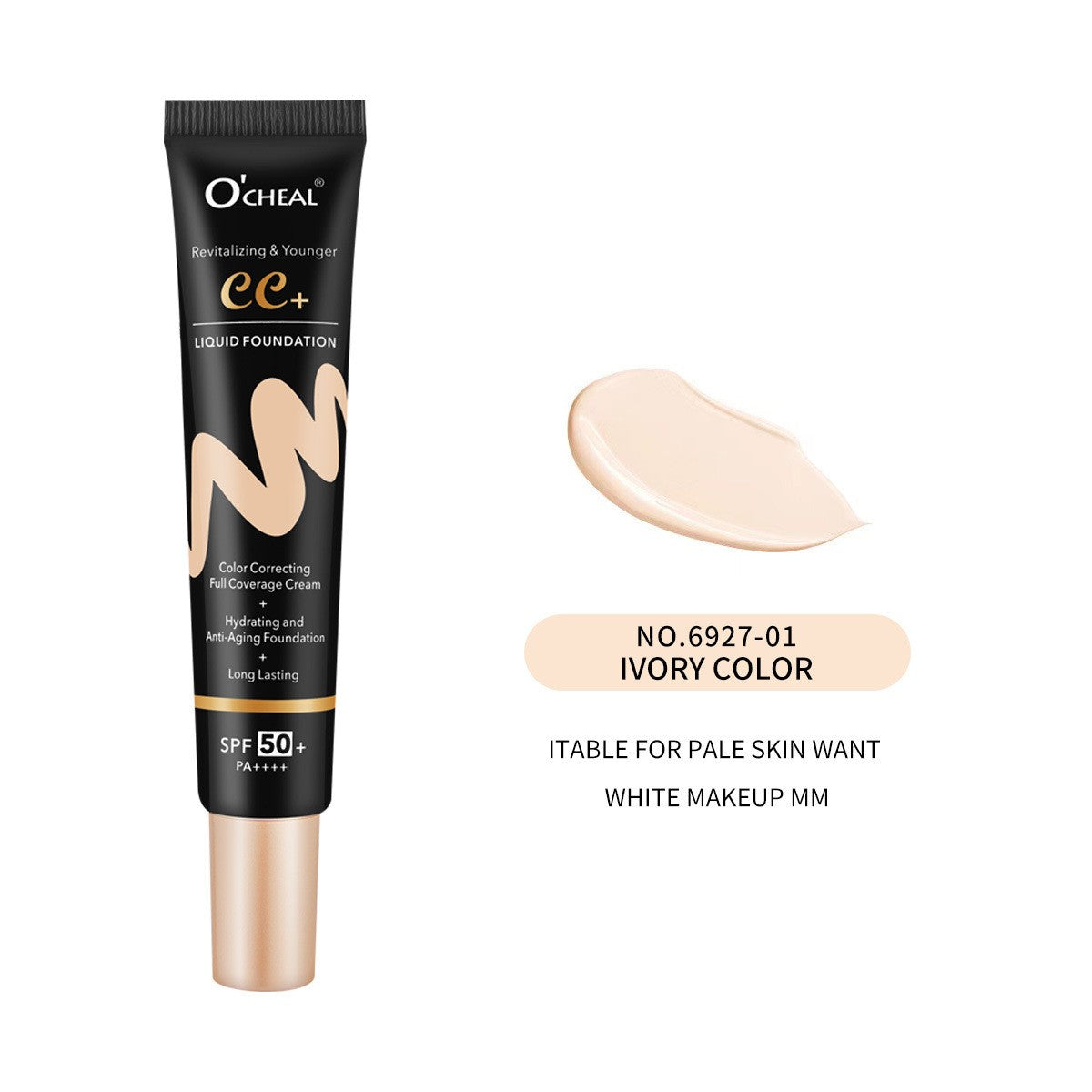 BB Cream CC SPF50+ PA+++ Tinted Moisturizer Primer Full Coverage Hydrating