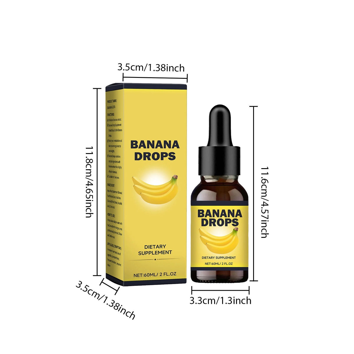 100% Authentic Banana Drops - Dietary Supplement Body VITAMIN B1 MINTLEAF