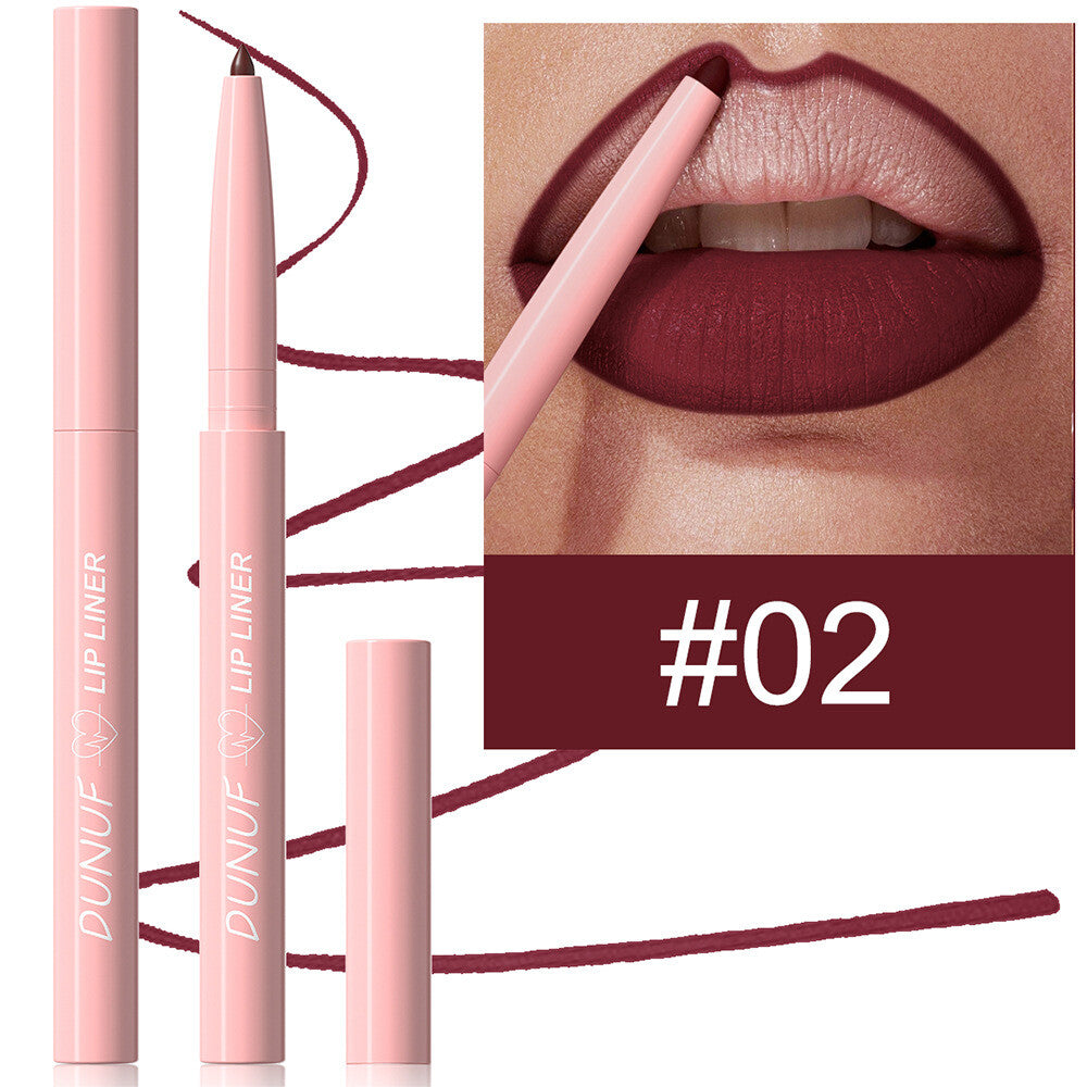 12 Colors Lip Liner Pencils - Velvet Matte Lipstick Beginner Friendly Waterproof