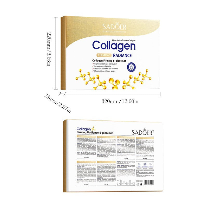 Collagen Skincare 6pcs/Set Firming Hydrating Nourishing Anti-Aging Anti-Wrinkle