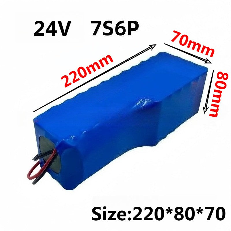 24V 40Ah 7S6P Li-ion Battery High Capacity with BMS for E-Bike Motorcycle
