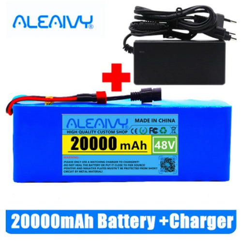 48V 20Ah 13S3P Li-ion Battery with 54.6V BMS for E-Bike Electric Scooter