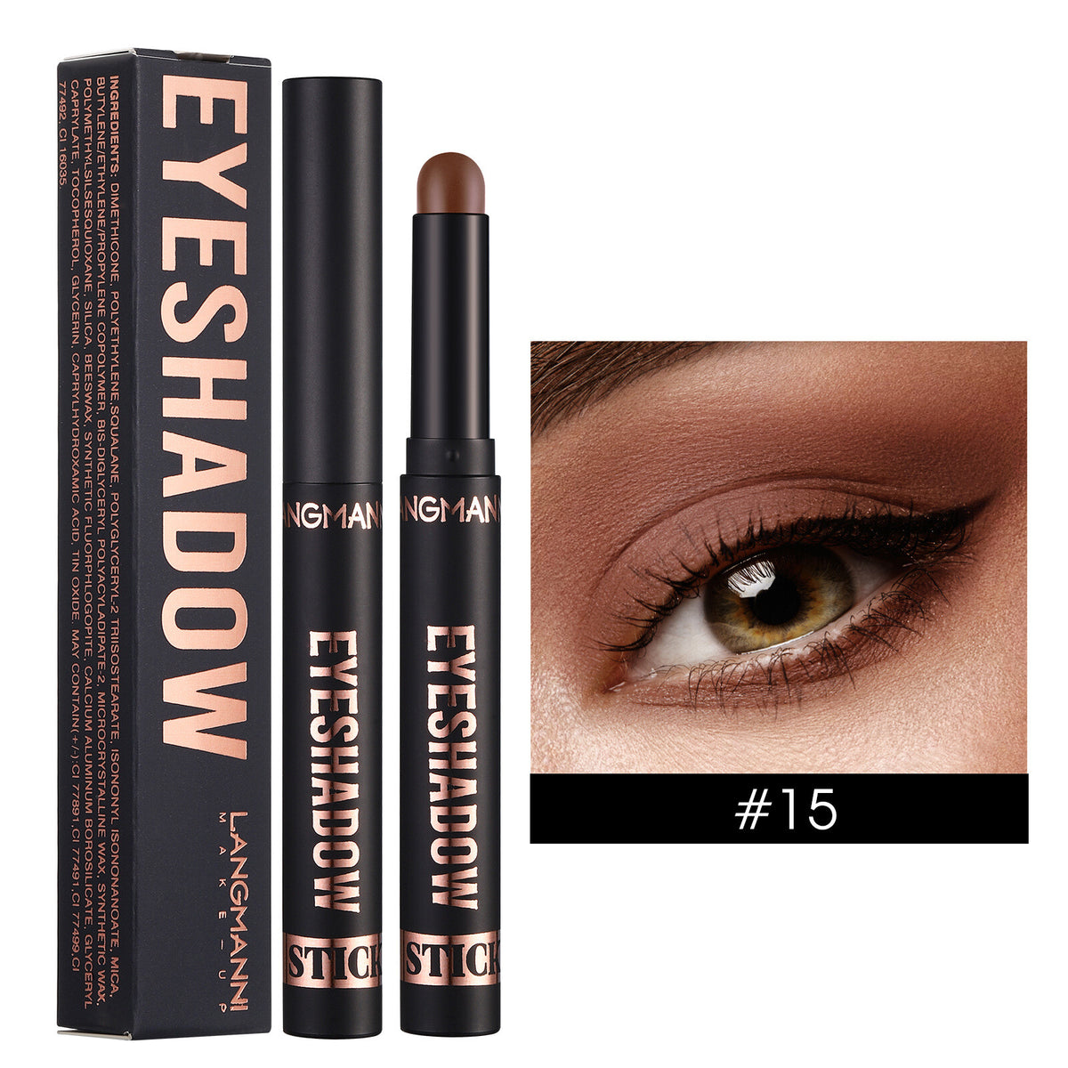 Waterproof Eye Shadow Sticks - Matte & Shimmer, Longwear, No Creasing