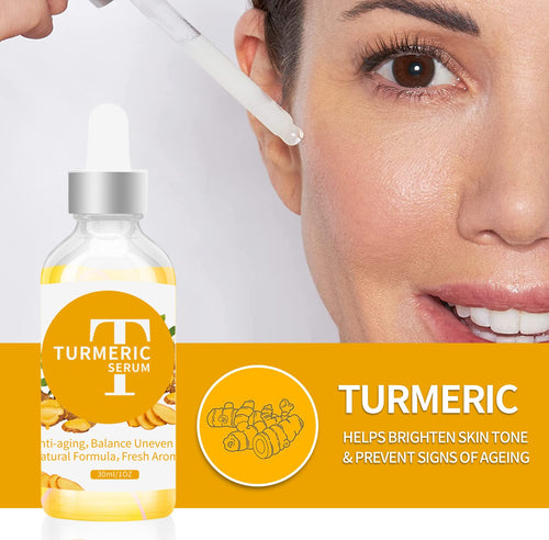 Turmeric Serum Fade Acne Scars Exfoliate Minimize Pores Fine Lines