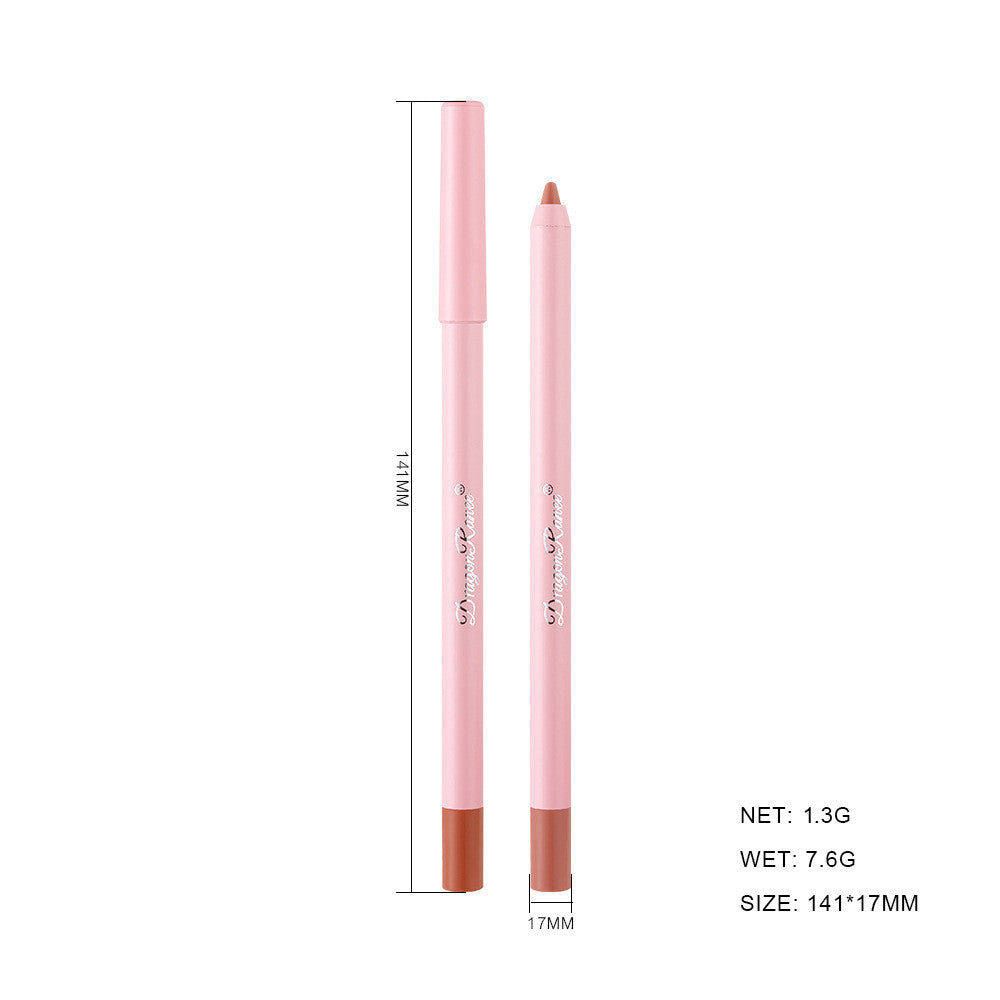 Waterproof Lip Liner & Plump Lipstick Matte Rosewood Duo Long Lasting Lip Pencil