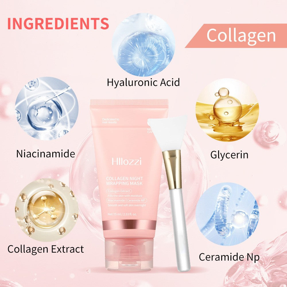 75ml Collagen Night Peel-Off Mask - Deep Hydration & Moisturizing Care Makeup