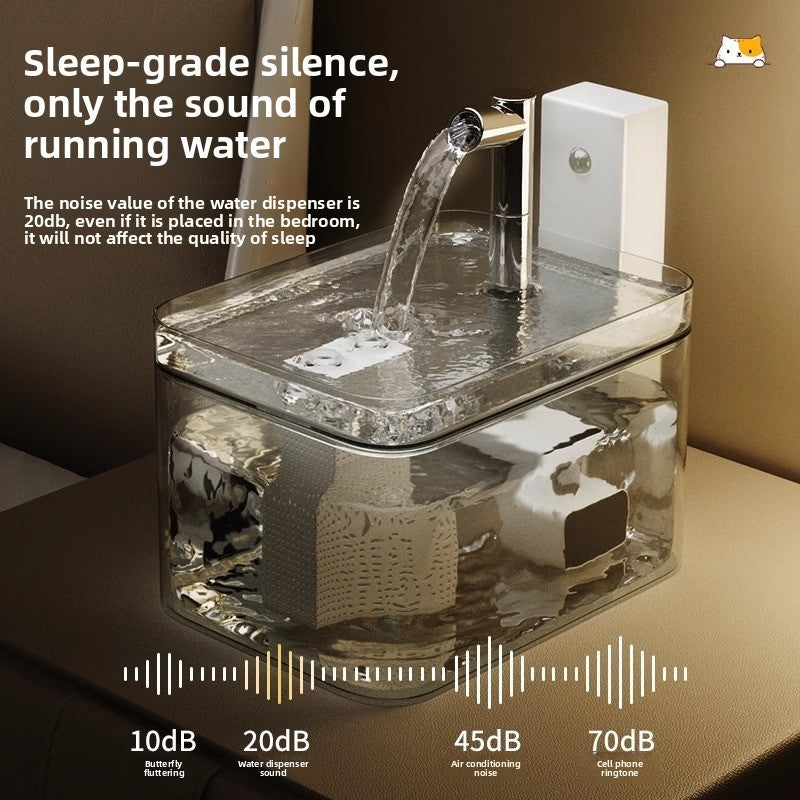 PetFlow Rechargeable Wireless Smart Cat Water Fountain, No Wet Chin