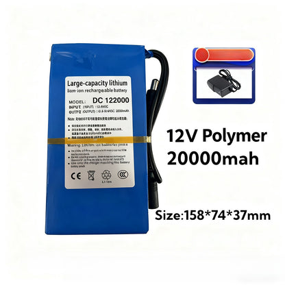 12V 20Ah Li-ion Polymer Battery for LED Solar Street Light CCTV Camera Motor