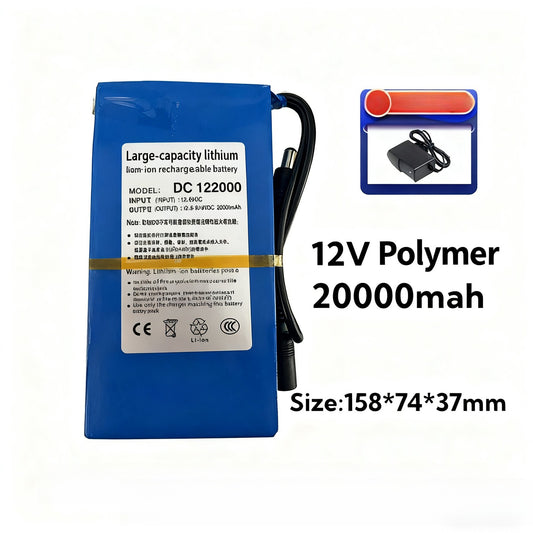 12V 20Ah Li-ion Polymer Battery for LED Solar Street Light CCTV Camera Motor