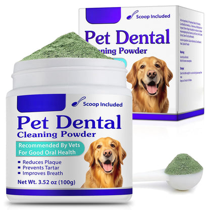 Dog Dental Care Powder Reduces Plaque Tartar and Bad Breath for Oral Health