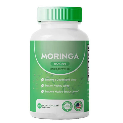 Moringa Capsules 1000mg 120 Count for Natural Energy Immune Support & Nutrition