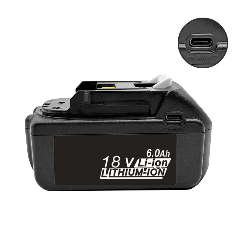 Makita BL1850 18V 6.0Ah Li-ion Battery with Type-C 65W Input/Output