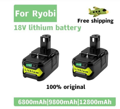 Replacement 18V Li-ion Battery for RYOBI P103 P108 Cordless Drill Power Tools