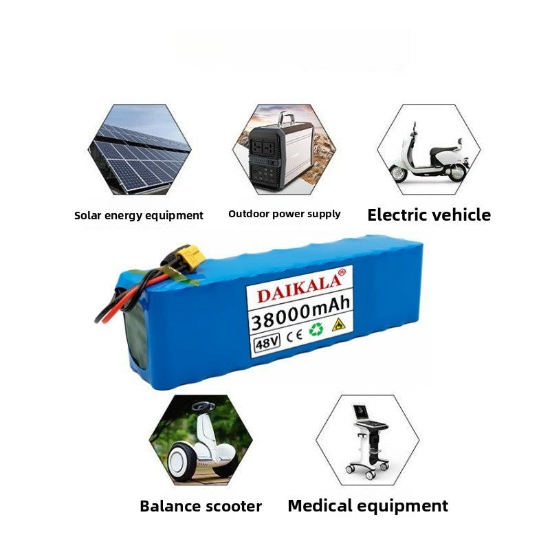 48V 30000mAh Li-ion Battery Pack 13S3P High Capacity for E-Bike E-Scooter  BMS
