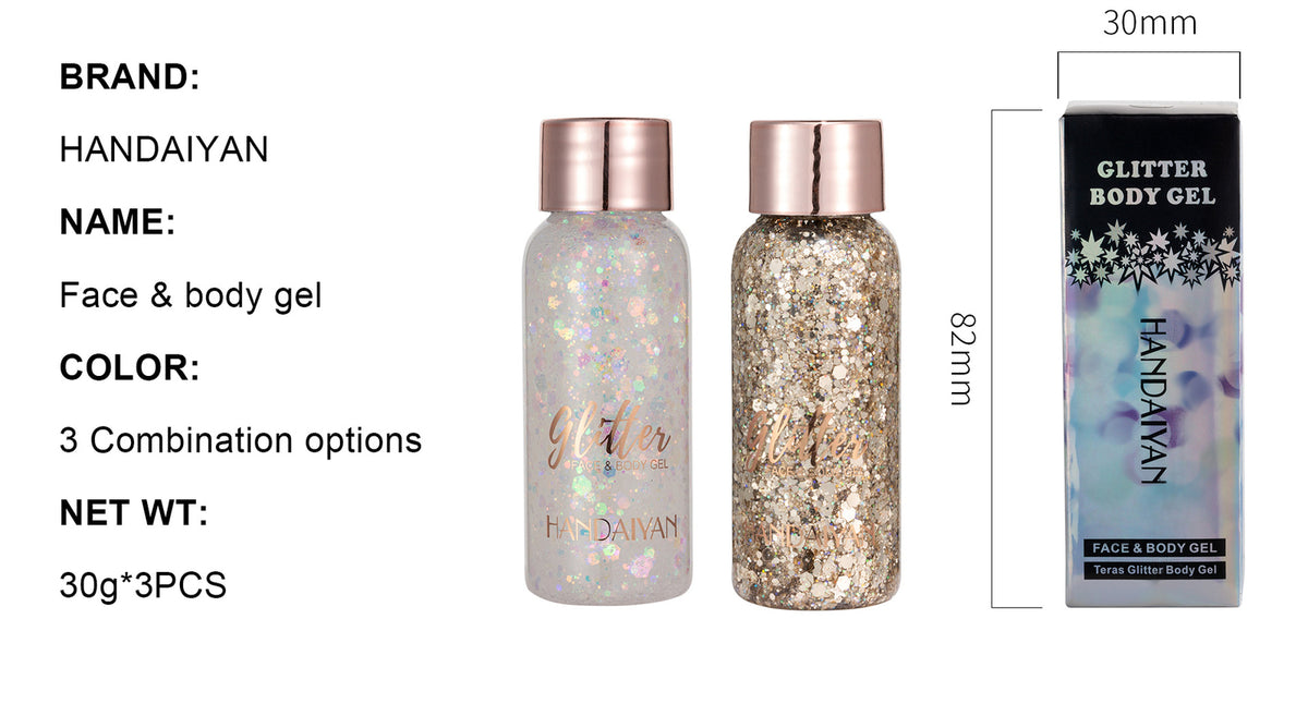 Chameleon Glitter Liquid Eye Shadow Face Body painting Makeup for Women