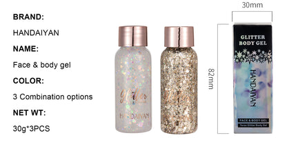 Chameleon Glitter Liquid Eye Shadow Face Body painting Makeup for Women